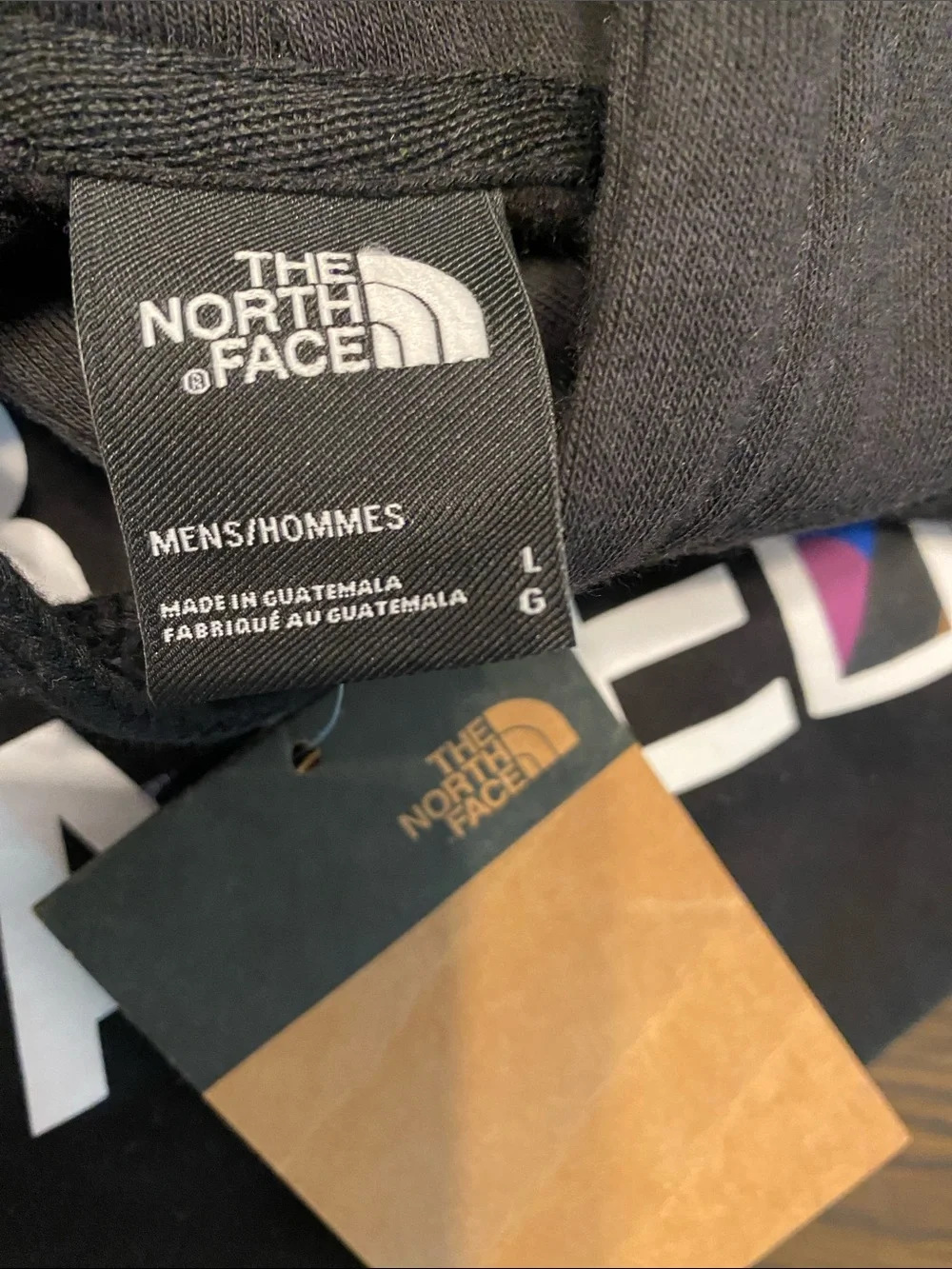 The North Face Black Pride Hoodie with Rainbow Logo Patch